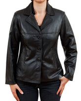 Women Genuine Leather Blazer Coat WB 20